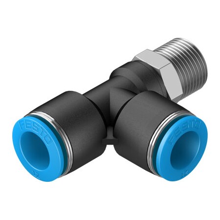 Festo Push-In T-Fitting QSTL-3/8-12 QSTL-3/8-12